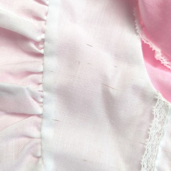 Vintage Dress Baby Girls Size 9-12m Pink Embroidered Pinafore - Picture 4 of 5